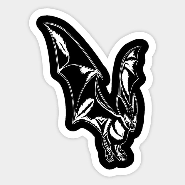 Bat Attack! Sticker by RadRecorder